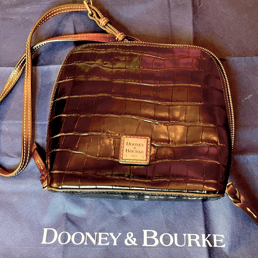 Dooney & Bourke Black Alligator Leather Shoulder bag
